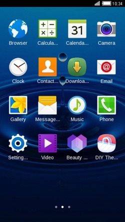 Water Drop CLauncher Android Theme Image 2