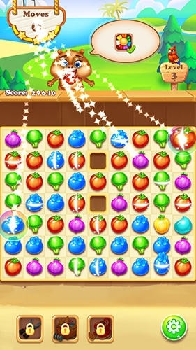 Match 3 Game: Chipmunk Farm Havest Android Game Image 2