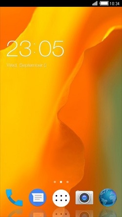 Orange CLauncher Android Theme Image 1