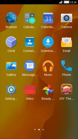 Orange CLauncher Android Theme Image 2