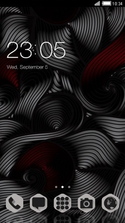 Black Silk CLauncher Android Theme Image 1