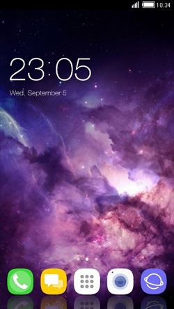 Purple Sky CLauncher Android Theme Image 1