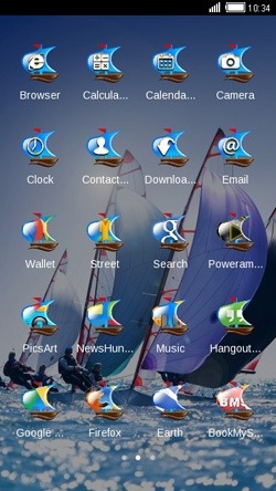 Sailboat CLauncher Android Theme Image 2