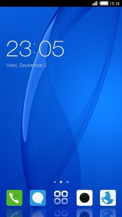 Blue CLauncher Android Theme Image 1
