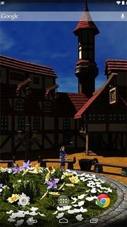 Cartoon Village 3D Android Wallpaper Image 2