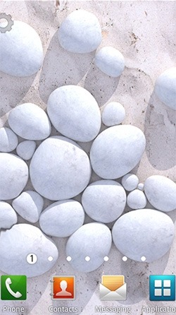 White Pebble Android Wallpaper Image 1