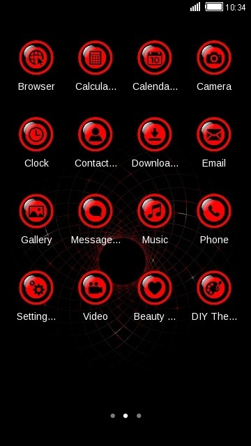 Black Hole CLauncher Android Theme Image 2