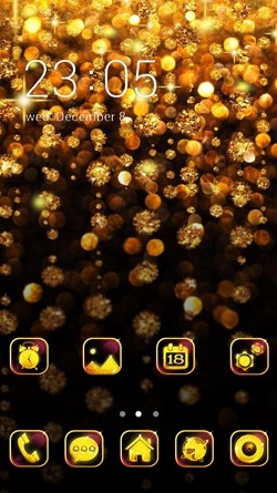 Gold CLauncher Android Theme Image 1