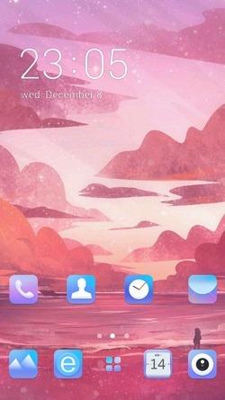 Pink Sky CLauncher Android Theme Image 1