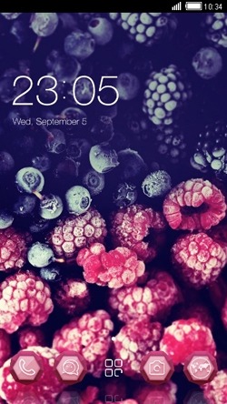 Blueberry CLauncher Android Theme Image 1