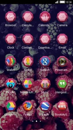 Blueberry CLauncher Android Theme Image 2