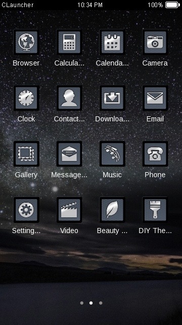 Night Sky CLauncher Android Theme Image 2