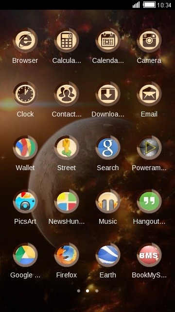 Planet CLauncher Android Theme Image 2