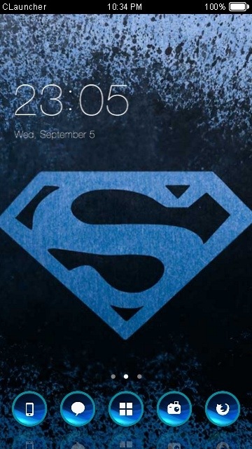 Superman CLauncher Android Theme Image 1