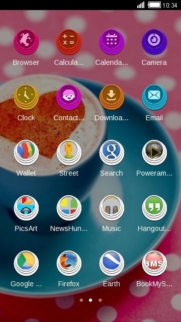 Coffee Heart CLauncher Android Theme Image 2