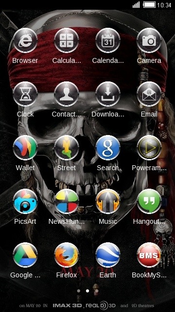 Skull CLauncher Android Theme Image 2