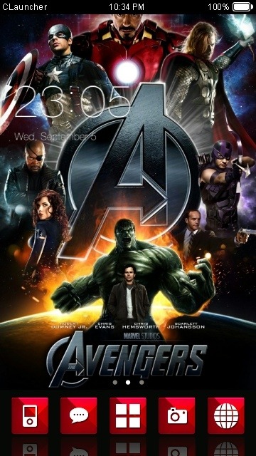 Avengers CLauncher Android Theme Image 1