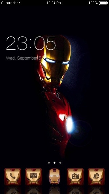 Iron Man CLauncher Android Theme Image 1