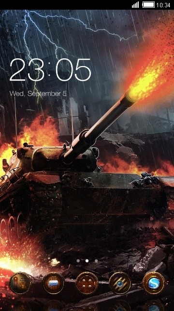 War Of Tanks CLauncher Android Theme Image 1