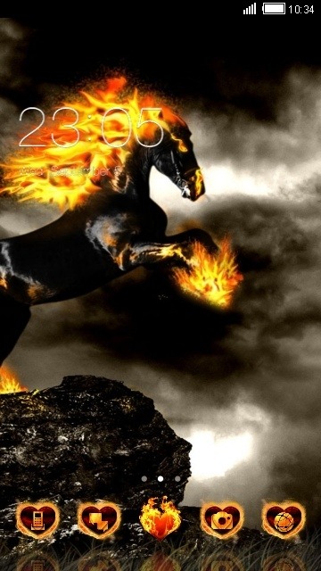 Dark Horse CLauncher Android Theme Image 1