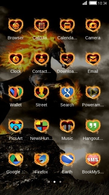 Dark Horse CLauncher Android Theme Image 2