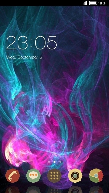 Neon Smoke CLauncher Android Theme Image 1