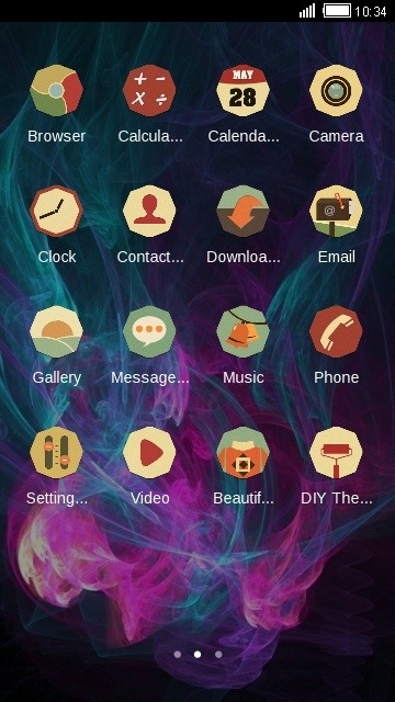 Neon Smoke CLauncher Android Theme Image 2