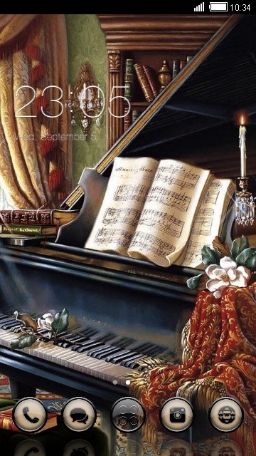 Piano CLauncher Android Theme Image 1