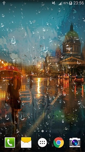 City Rain Android Wallpaper Image 3