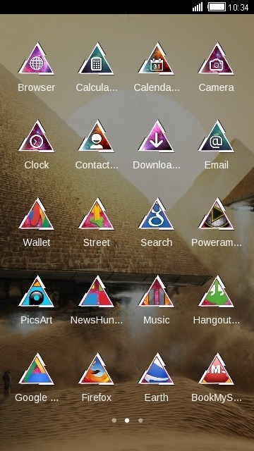Pyramids CLauncher Android Theme Image 2