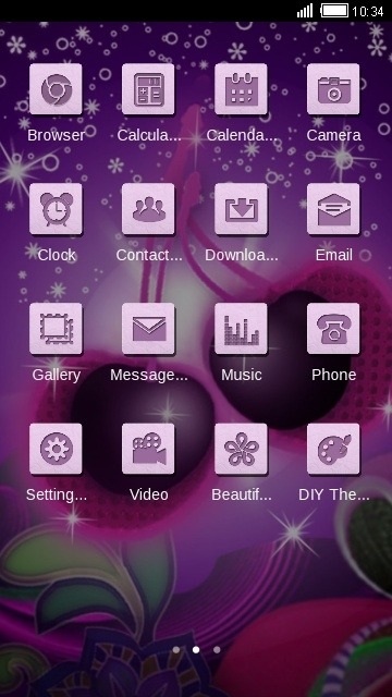 Grape Cherry CLauncher Android Theme Image 2