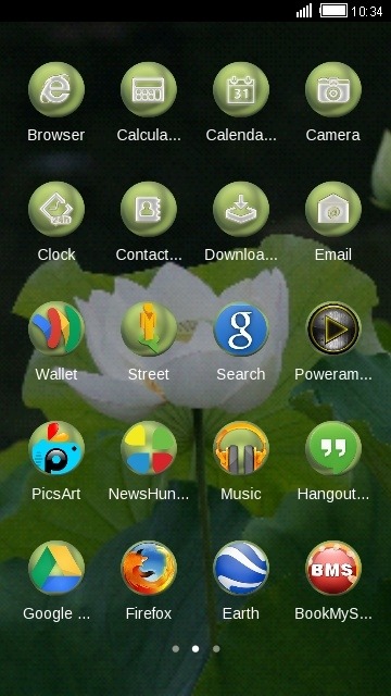 White Flower CLauncher Android Theme Image 2