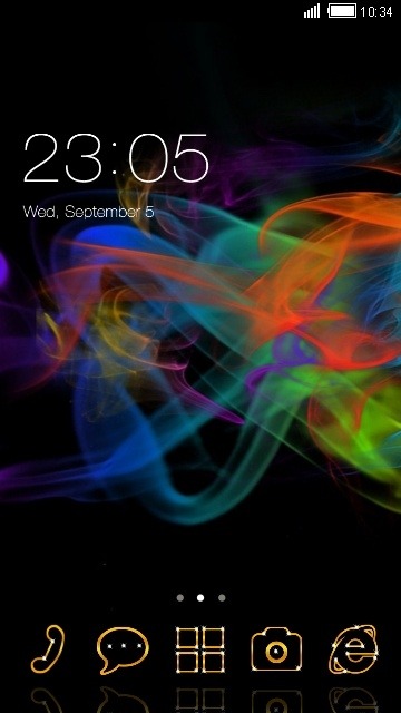 Abstract Smoke CLauncher Android Theme Image 1