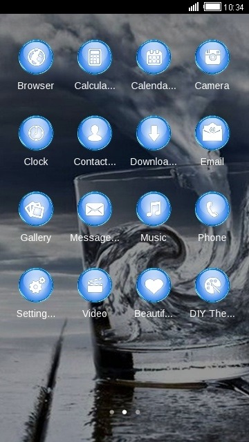 Storm In Glass CLauncher Android Theme Image 2