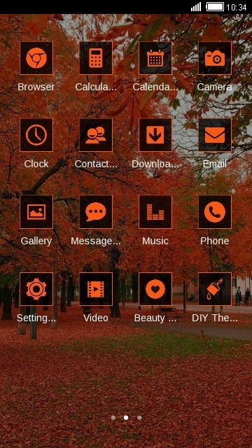 Autumn CLauncher Android Theme Image 2