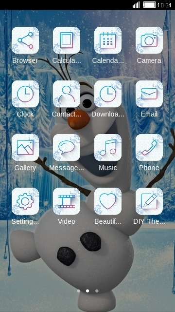 Olaf CLauncher Android Theme Image 2