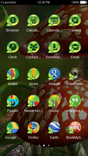 Mushrooms CLauncher Android Theme Image 2