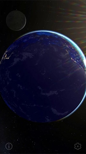 Earth And Moon 3D Android Wallpaper Image 3