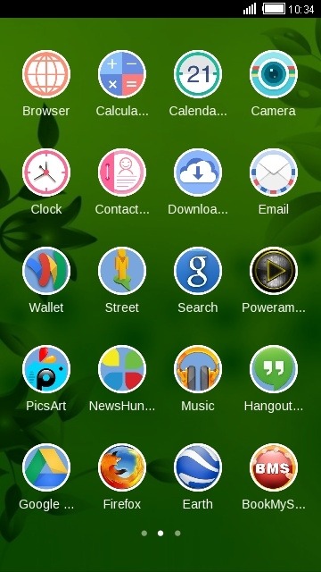 Green CLauncher Android Theme Image 2