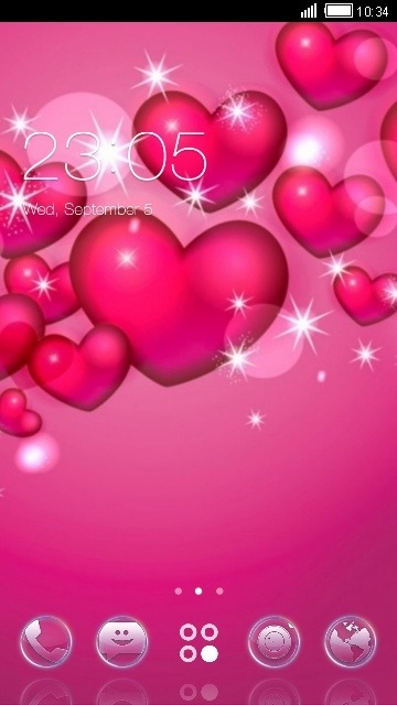 Hearts CLauncher Android Theme Image 1