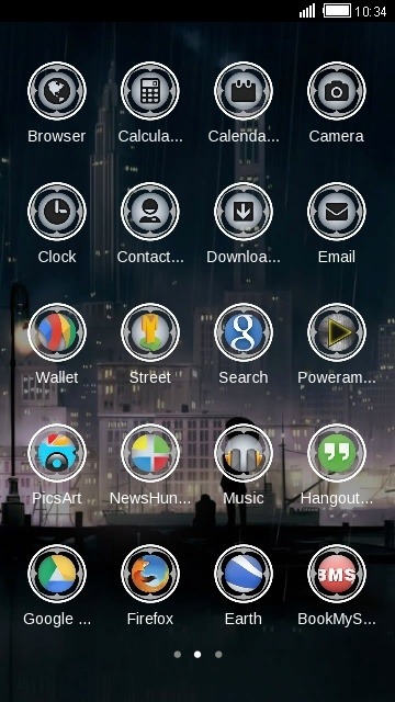 Night View CLauncher Android Theme Image 2