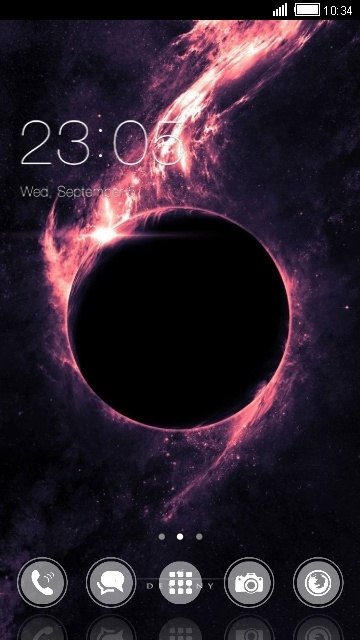 Black Hole CLauncher Android Theme Image 1