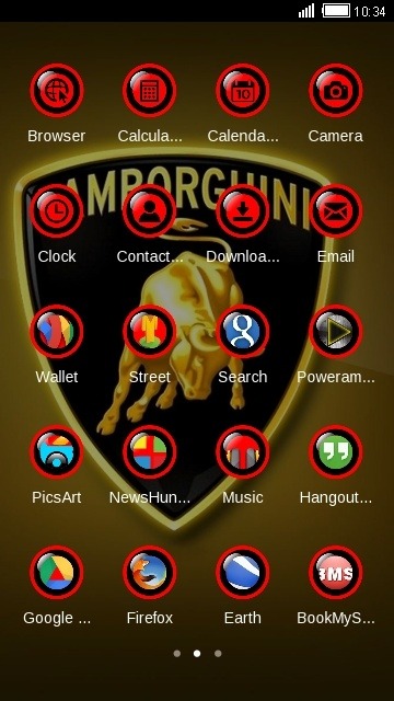 Lamborghini CLauncher Android Theme Image 2