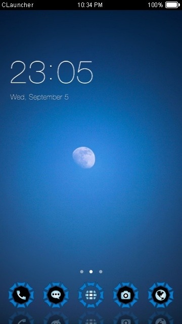 Moon CLauncher Android Theme Image 1