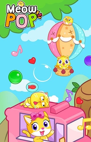 Meow Pop: Kitty Bubble Puzzle Android Game Image 1