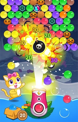 Meow Pop: Kitty Bubble Puzzle Android Game Image 2