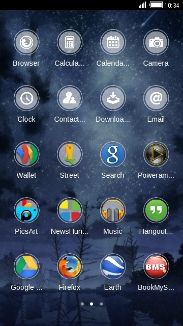 Night Sky CLauncher Android Theme Image 2