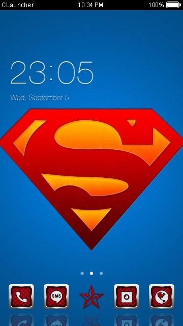 Superman CLauncher Android Theme Image 1