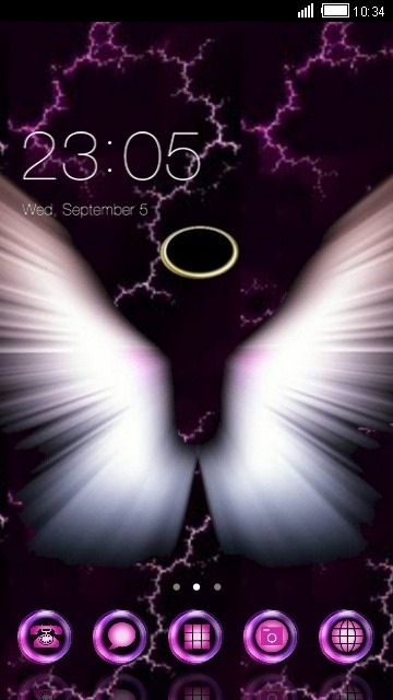 Angel CLauncher Android Theme Image 1