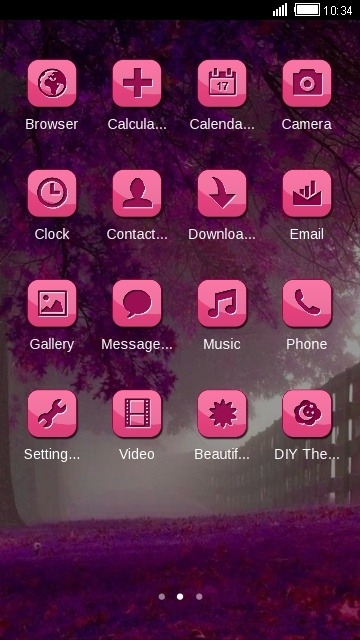 Violet CLauncher Android Theme Image 2